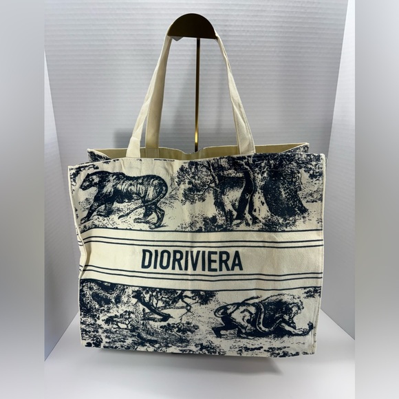 Christian Dior Wardujuy Canvas Tote Bag. NOVELTY ITEM. - Picture 2 of 4